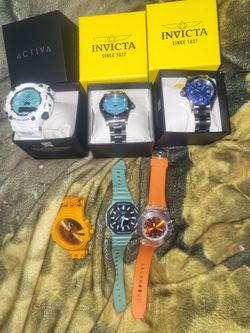 Men's watch collection.