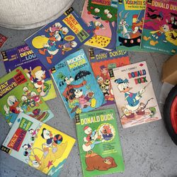 Vintage Disney Comic Lot – Donald Duck, Mickey Mouse, Bugs Bunny (Gold Key)