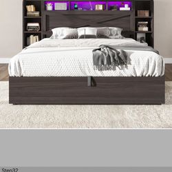 Moving flash sale: Light Used For 3 Months- Full Bedroom Set ( tv, Mattress, Loft Storage Bed, Drawers For Storage