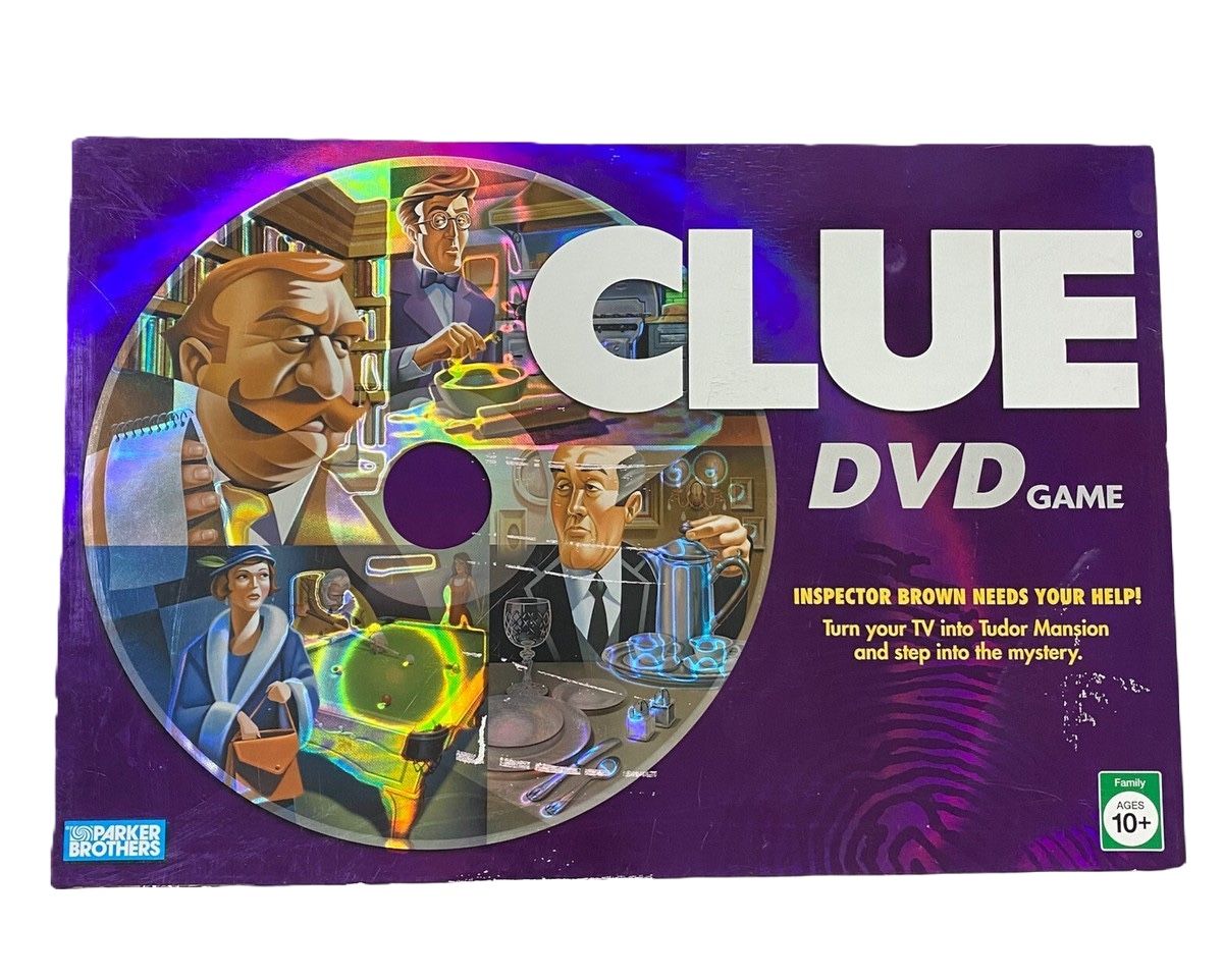 CLUE DVD Interactive Board Game Parker Brothers 2006 - 100% Complete