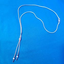 Vintage 925 Rope Knot Necklace 