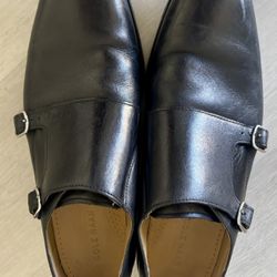 Cole Haan Giraldo Double Monk II strap leather loafers in black Men’s 11 1/2M