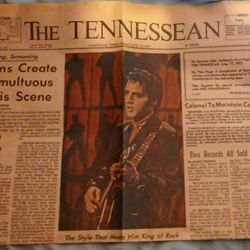 Elvis Presley Death Newspaper 