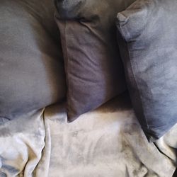 3 Medium Black pillow  lot.