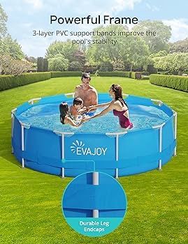 EVAJOY 12ft x 30in Metal Frame Swimming Pool New In Box