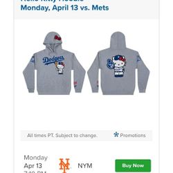 Dodgers TIckets 4/13 Hello Kitty Night 