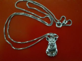 Silver Pig Chain
