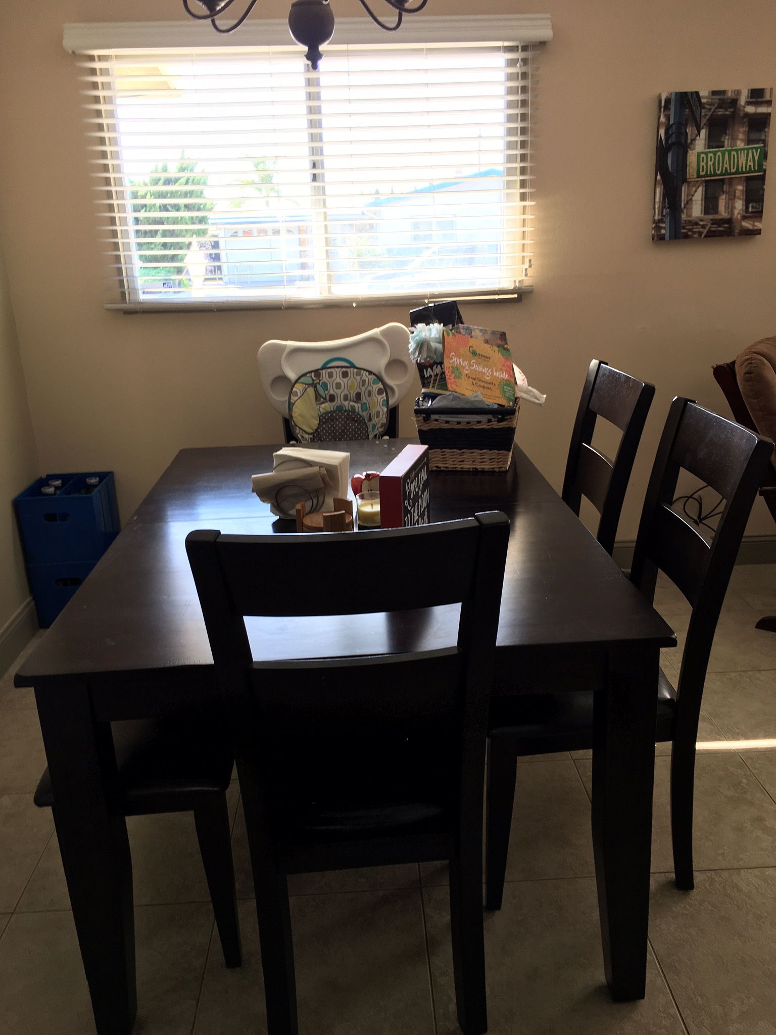 Dining Table 4 Chairs And Bench