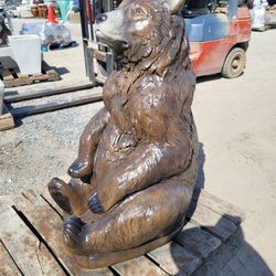 GIANT CONCRETE CEMENT SITTING BEAR STATUE 🐻 $400 EACH