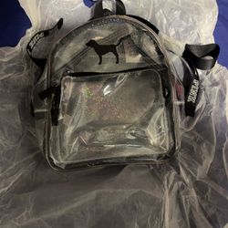 VS Pink Clear Backpack 