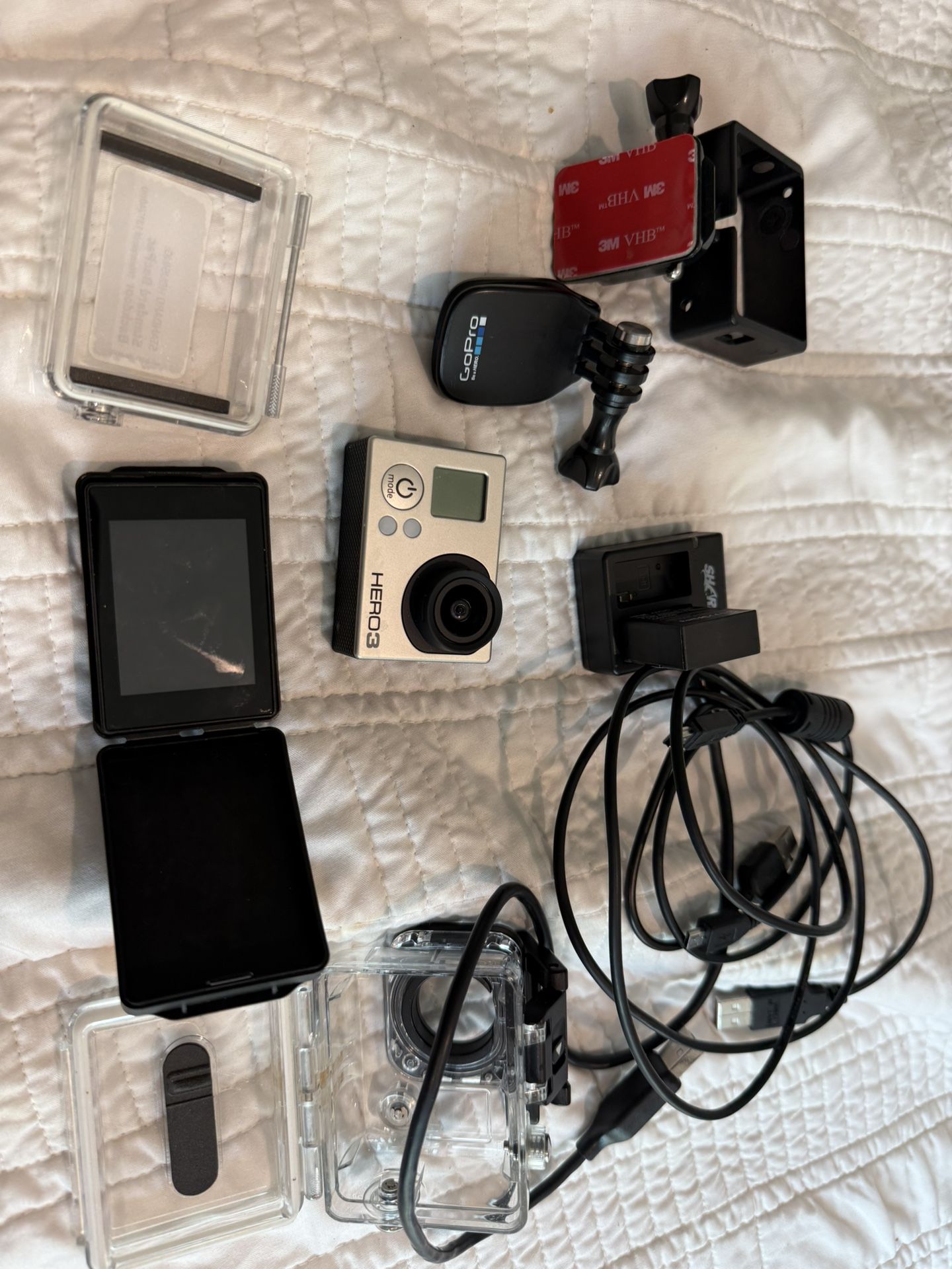 GOPRO HERO 3 CAMERA AND ACCESSORIES