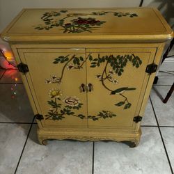 Vintage Oriental Cabinet 25”Lx12”Wx30”H