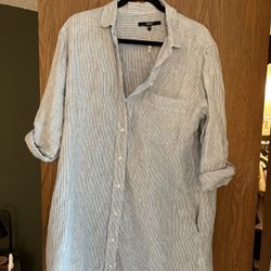 Quince Linen Shirt Dress