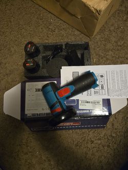 12V Cordless Electric Angle Grinder Kit