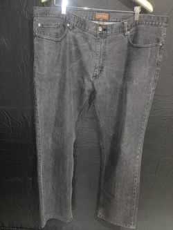 Perry Ellis slim-fit black denim jeans. 