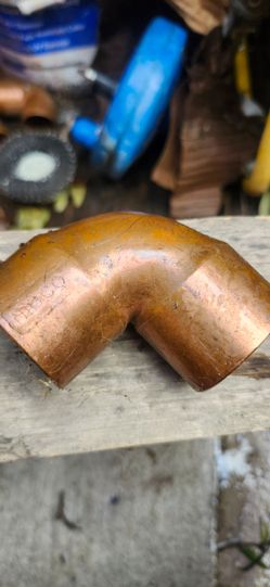 15 cada unoCopper 90-Degree Pipe Elbow Fitting