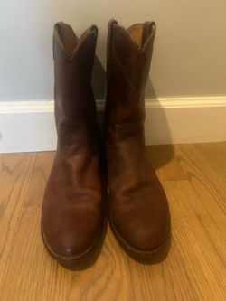 Justin Cowboy boots roper style 3408 brown men’s size 11 EE