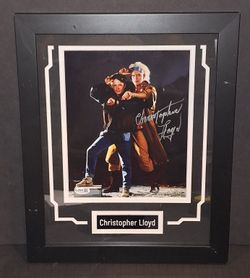 🔥 Christopher Lloyd Signed Autographed Framed 8x10 Back To The Future JSA COA  🔥