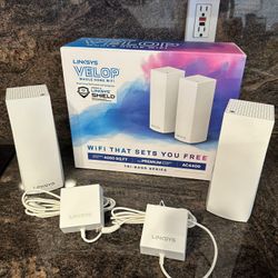 Linksys Velop AC4400 Tri-Band Whole Home Mesh Wi-Fi System. Wi-Fi coverage up to 4,000 sq. ft. 
