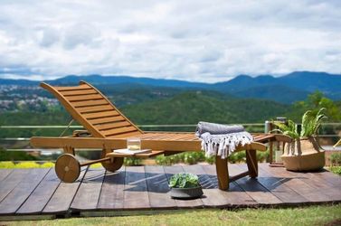BRAND NEW Lounger 100% FSC Solid Wood, Ideal Furniture for outdoor and patio