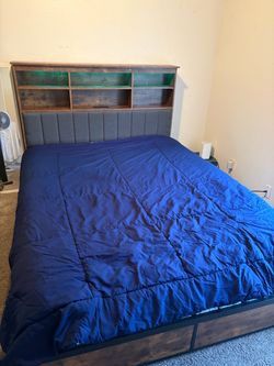 Queen size bed & frame