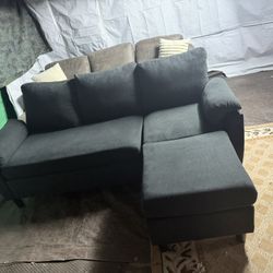 Gray Couch With Reversible Chase Good Condition Clean We Sell All The Time Delivery 40 Local 
