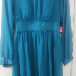 Teal Dress