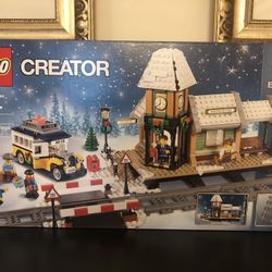 New Lego Winter Village Train Station  