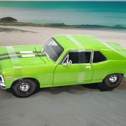 NEW Maisto 1970 Chevrolet Nova SS Coupe "Special Edition" - (Lime Green) 1:18 Scale Diecast 