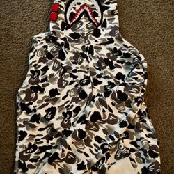 Bape Hoodie White 