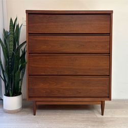 Mid century modern walnut dresser