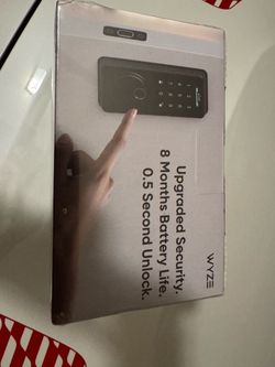 Wyze Auto-Lock Bolt v2, Fingerprint Keyless Entry Smart Lock, AI Learning Scanner with Wi-Fi Front Door Lock Deadbolt, Auto-Lock, 8 Months Battery, BH