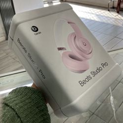 Pink Beat Studio Pro Headphones, NEW In Box