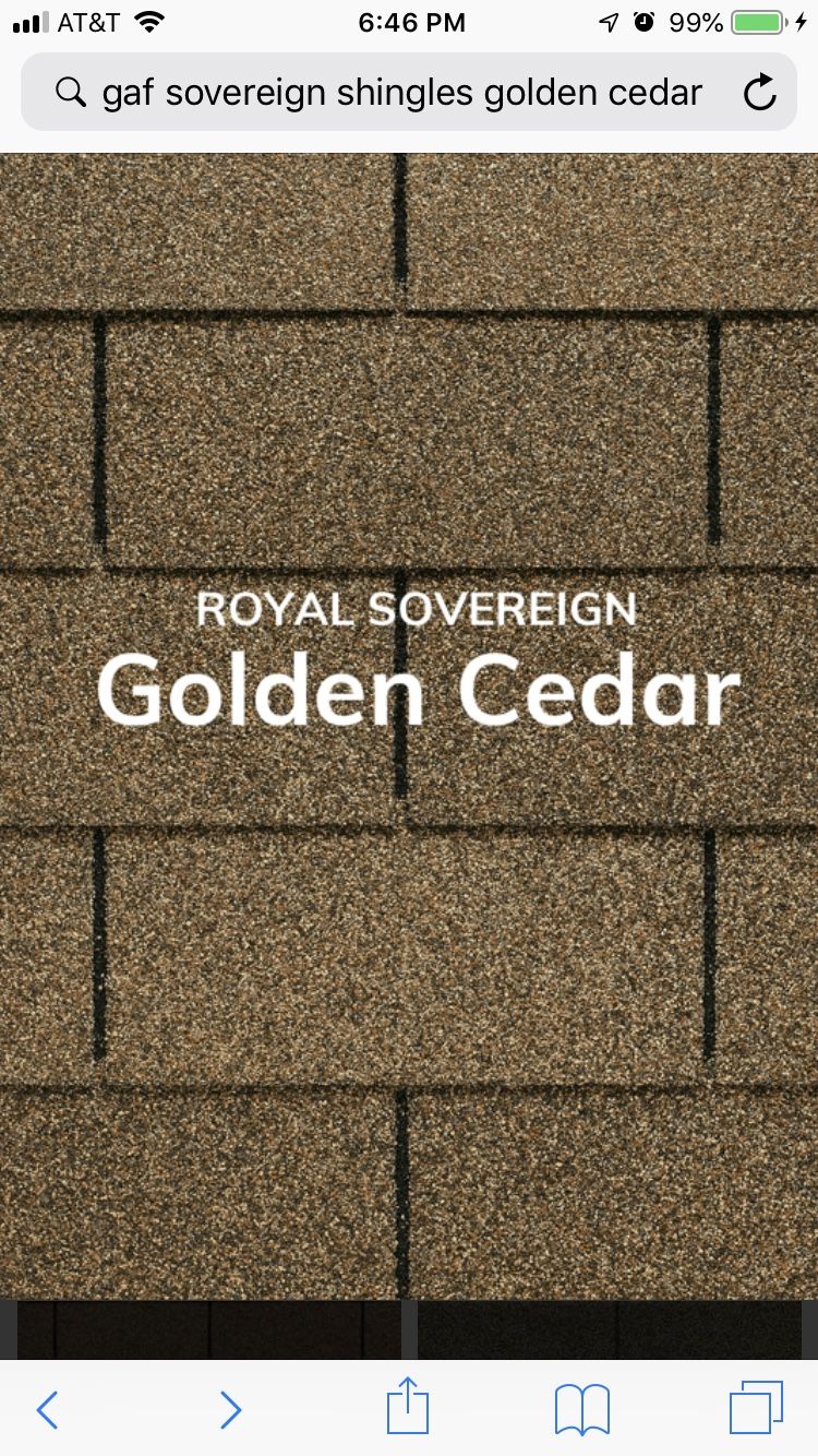 GAF Royal Sovereign Golden Cedar StainGuard 25-Year 3-Tab Shingles (33.33 sq. ft. Per Bundle)