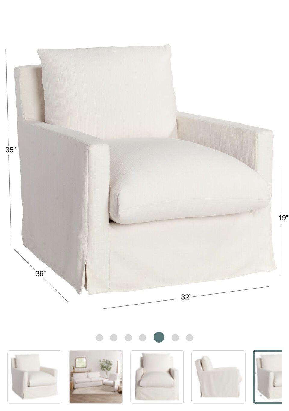 More Than 1/2 Price - Four Brynn Feather Filled Swivel Chair