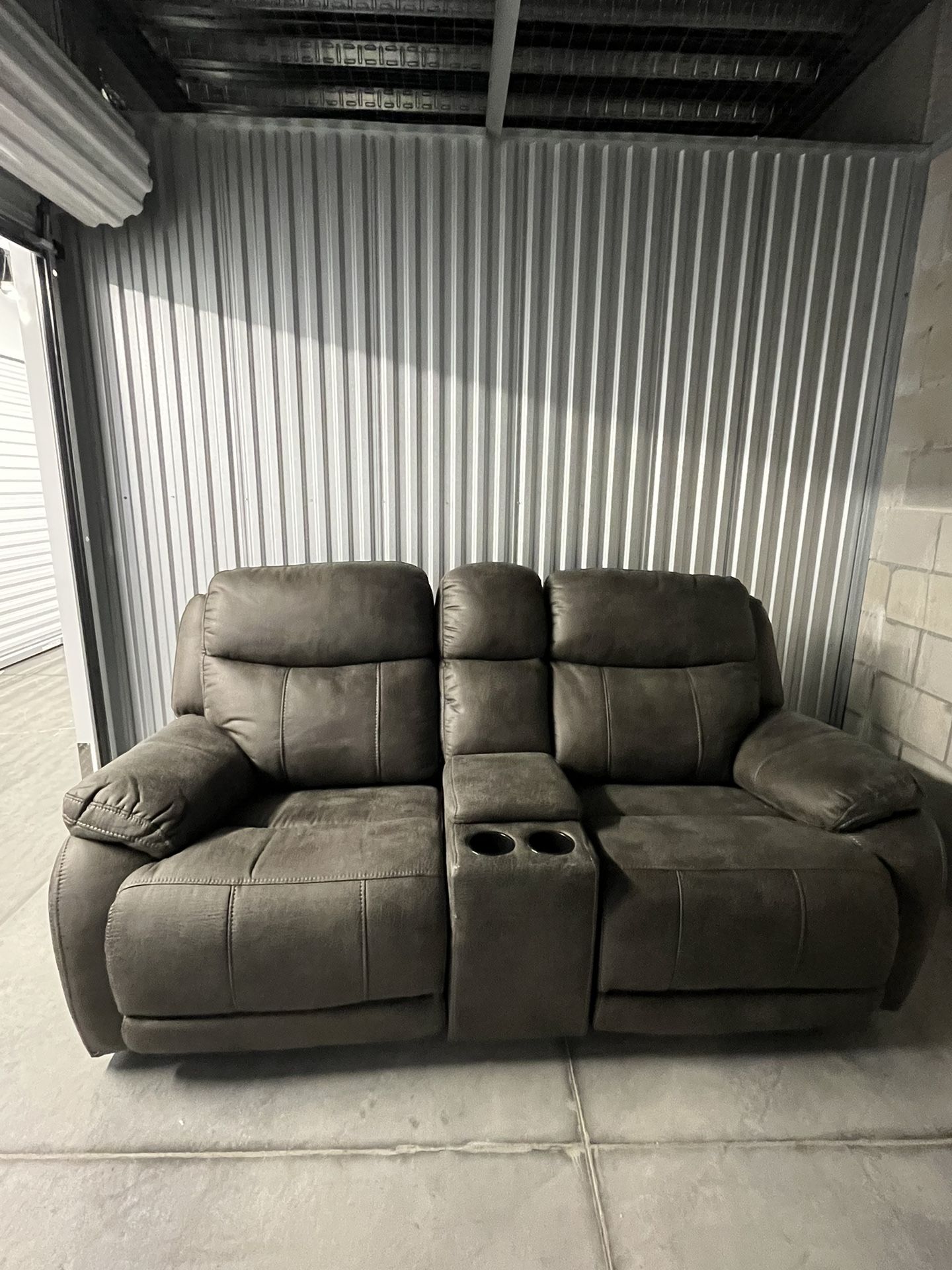 Manual Reclining Sofa And Loveseat Set