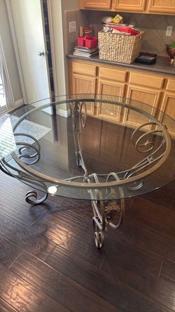 FREE glass and metal kitchen table