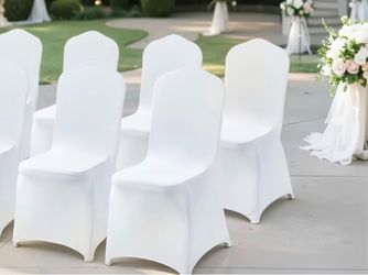 White chair covers