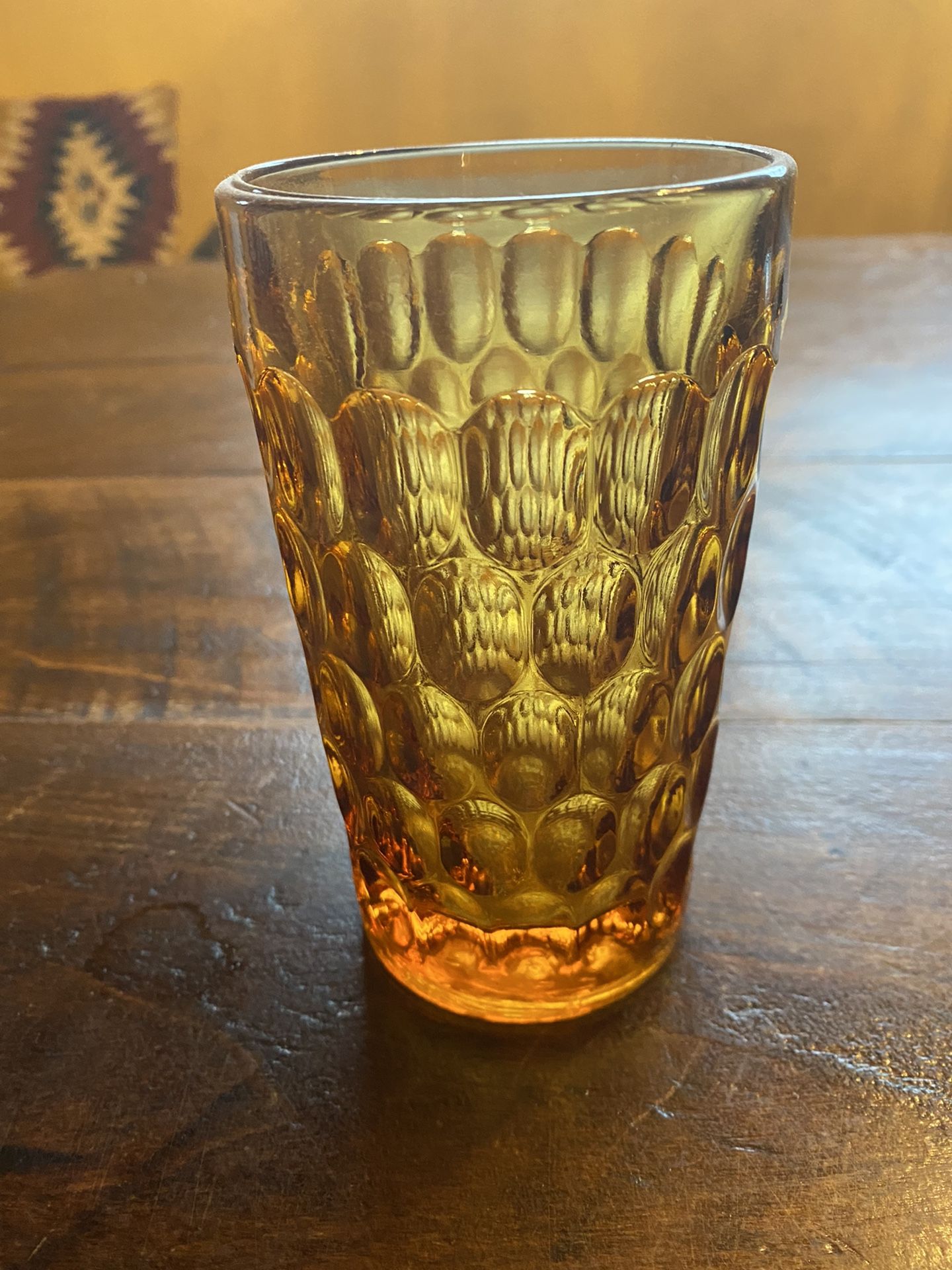 Amber Fenton Ice Tea Glass