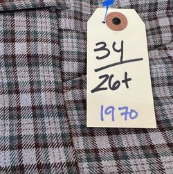 1970 Movie and TV Clothes 34/26+ SCREEN-USED W/ COSTUMES DEPARTMENT TAG #VINTAGE