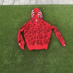 Red bape hoodie
