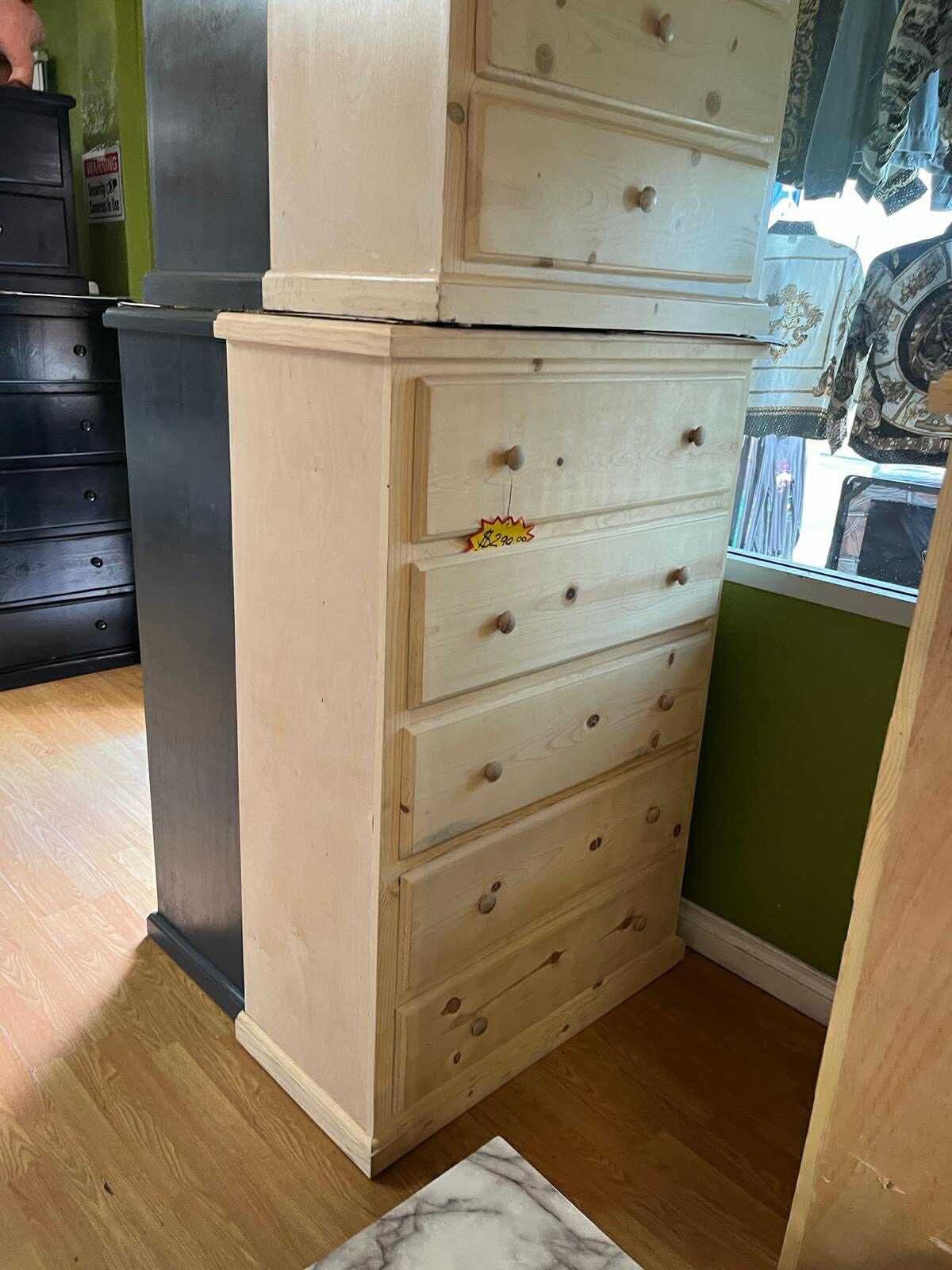 Pinewood Jumbo Dresser 5 Drawers