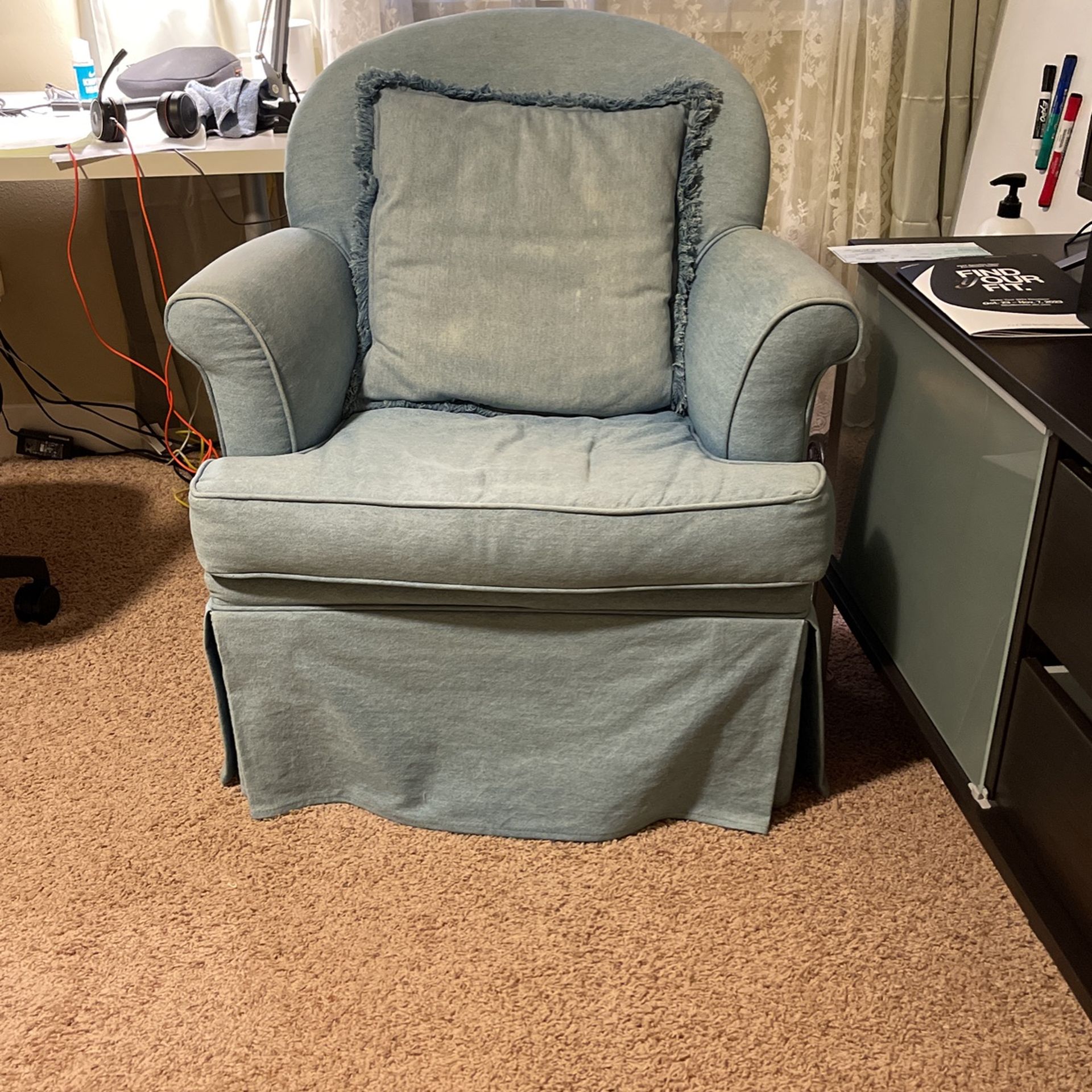 (Need To Go)Beautiful Denim Rustic Chair