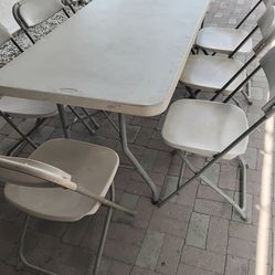 Table and chairs
