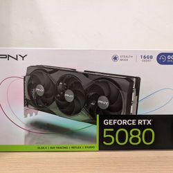 Brand New PNY RTX 5080 16GB GDDR7 OC Graphics Card