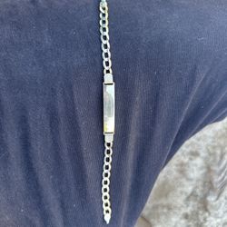 mens esclava/ Id Bracelet 