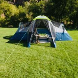 10 Person Modified Dome Tent with Screen Porch