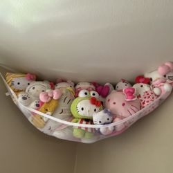 hello kitty and care bears stuffys