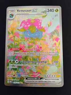 Venusaur ex 198/165 Special Illustration Rare 151 Pokemon English