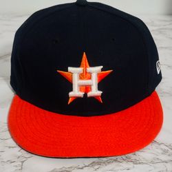 Houston Astros Black Orange Snapback Hat Cap